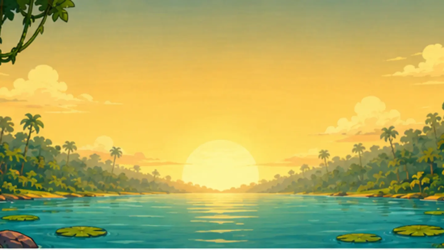 Amanecer en el río